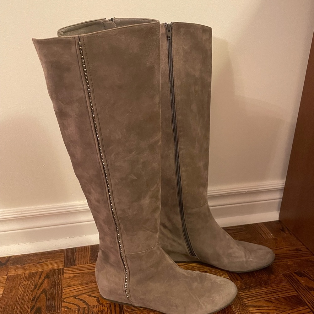 Stuart Weitzman Taupe Knee-High Boots
